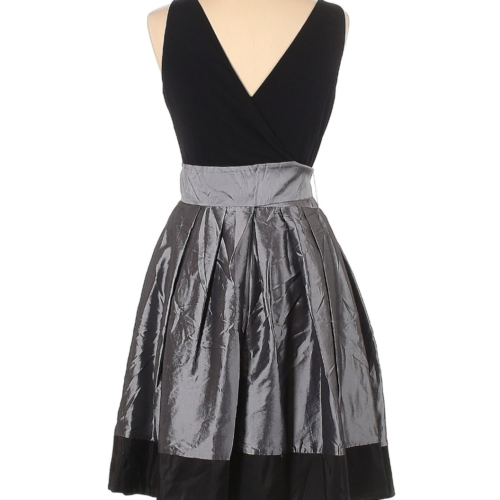 S.L. Fashions black and silver cocktail dress size 12 - Picture 2 of 2